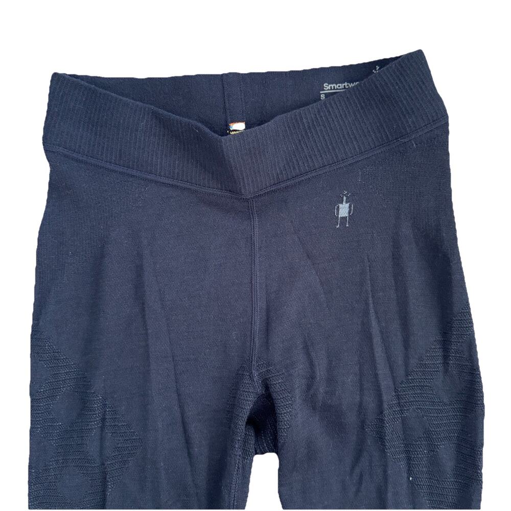 Smartwool Womens Intraknit Base Layer Grey Merino Wool Pants Sz S